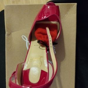 Christian Louboutin Aketata 120 Patent in Rose